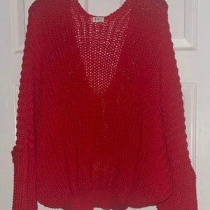 WOMEN'S sz. L...  POL SWEATER.  Gorgeous RED color great  condition